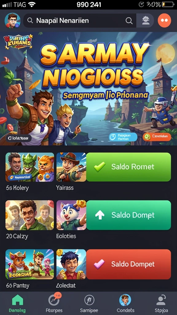 uh77 - Fitur multiplayer yang memungkinkan bermain bersama teman.